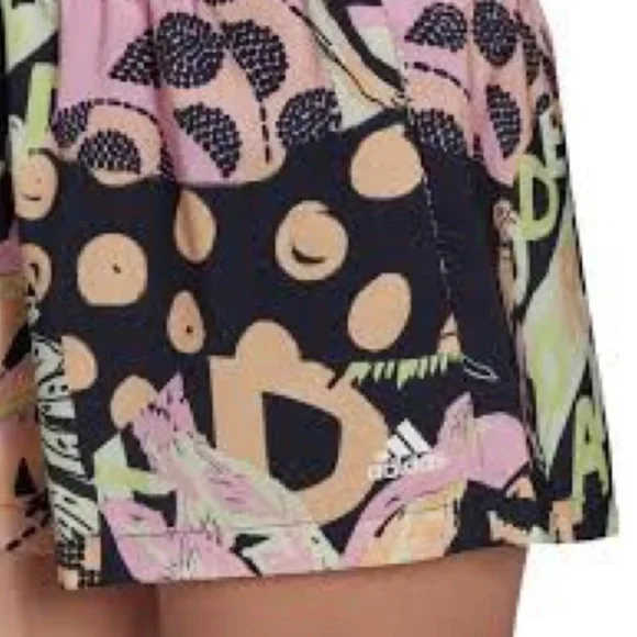 adidas Farm Rio training Athletic Shorts - Black, Pink, Green - Picture 4 of 8